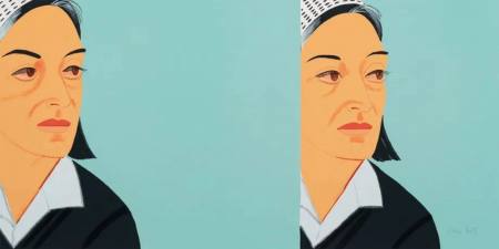 Alex Katz Double Ada 2025 | Ausstellung in Tübingen 2026  Alex Katz - Dancing with Reality, Kunsthal
