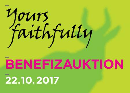 Yours faithfully - Die Benefizauktion zur Unterstützung der Arbeit des Kunstvereins Tiergarten