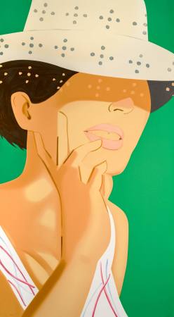 Alex Katz Straw Hat Vivien Präsentation der neuen Grafikedition - Nuernberg
