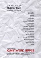 Blatt für Blatt – Ausgewählte Arbeiten auf und aus Papier