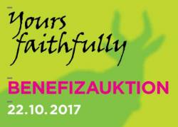 Yours faithfully - Die Benefizauktion zur Unterstützung der Arbeit des Kunstvereins Tiergarten