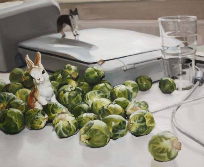 Exoten - Kaninchen und Rosenkohl