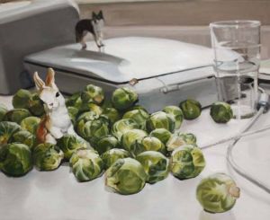 Exoten - Kaninchen und Rosenkohl