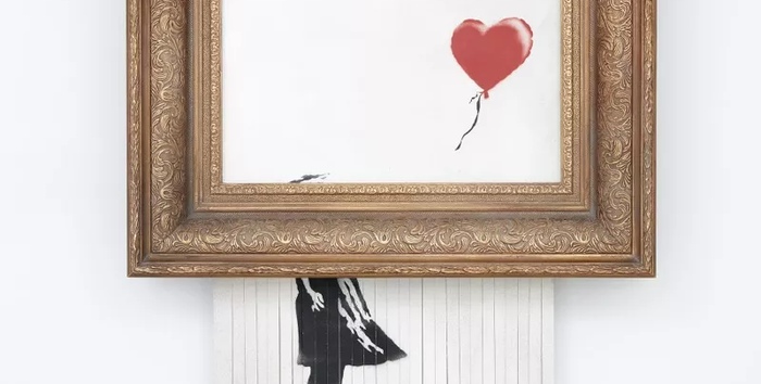 Banksy geschreddertes Werk erzielt Rekordpreis von 25,3 Millionen Dollar