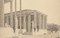 Architektur Zeichnungen der Wiener Secession in Paris und Berlin
