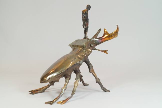 Käfer mit Hirsch